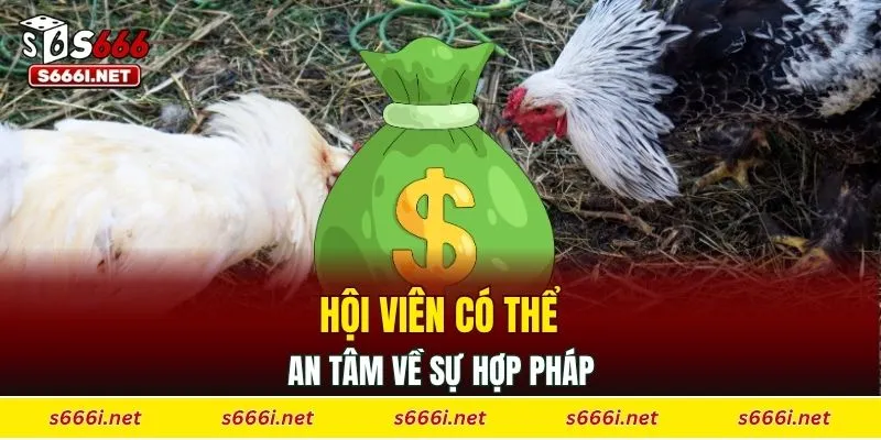 Hội viên có thể an tâm về sự hợp pháp